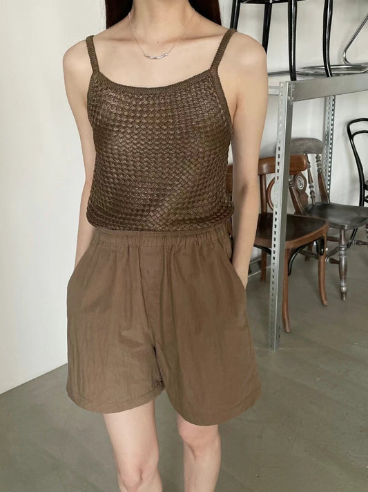 Pleather Plaited Camisole